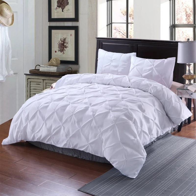 Комплекты постельного белья пододеяльник кровать домашняя новая белая роскошь