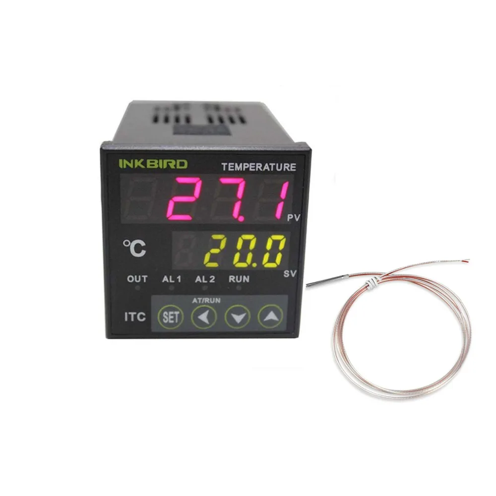Inkbird pid temperature controller itc 100vh pt 100 fahrenheit