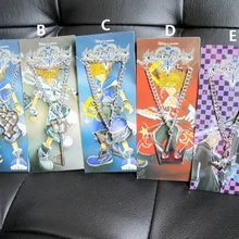 50 шт./партия, ожерелье сердечки, корона, Королевство, сердечки, серия брелоков, подвески для косплея, 5 стилей, подарок