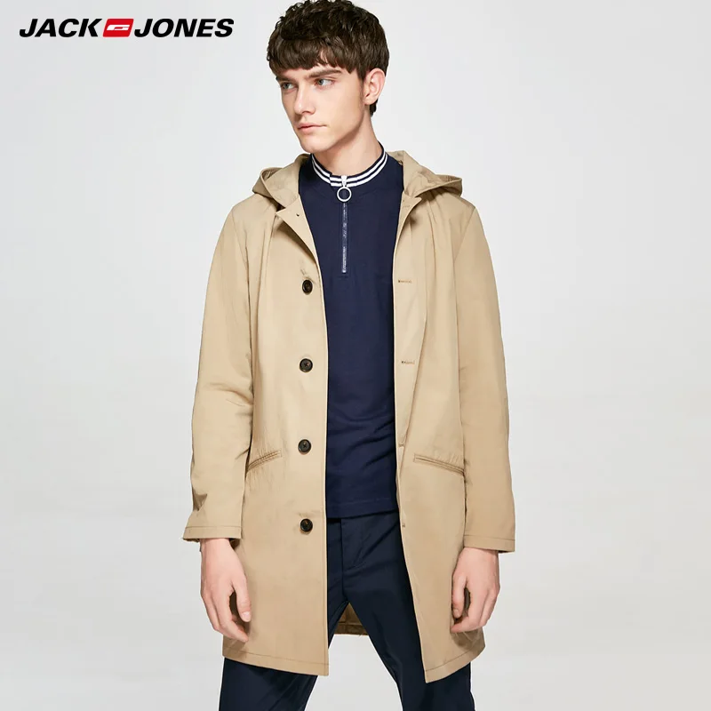 

JackJones Spring Summer New Medium Length Wind Coat |218121571