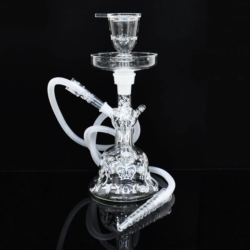 

Al Fakher Glass Hookah Shisha Narguile Large Full Hookah Nargile Chicha Smoking Water Pipe With Bubble Foam Box