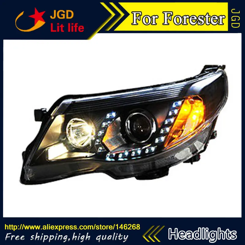 Free Shipping Car Styling Led Hid Rio Headlights Head Lamp Car Styling Led Hid Rio Headlights Head Lamp Case For Subaru Forester 2009 2017 Bi Xenon Lens Low Beam