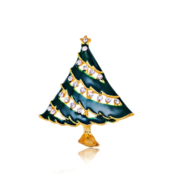 Изящная Рождественская брошь для девочек подарок на Новый год 2019|tree brooch|christmas tree