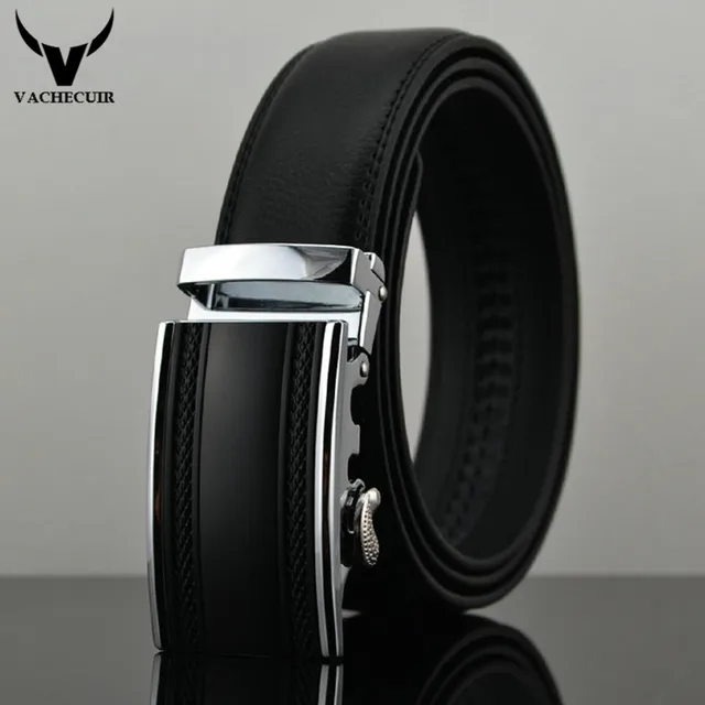 Cinturones de Cuero de Moda masculina Automática Hebilla