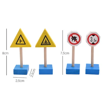 

Scenes Brain Game Kindergarten Road Signs Traffic Safty Indication Street Signs Early Education Knowledge Enlightenment Toys