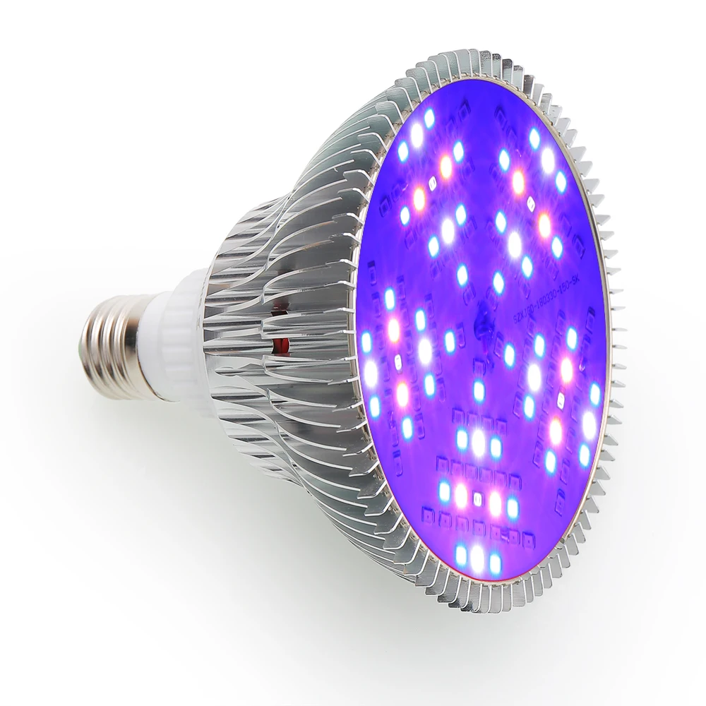 

100W E27 Dimmable Led grow light Full Spectrum AC-85-265V for hydroponic plants flowers greenhouse Vegetables plant grow light