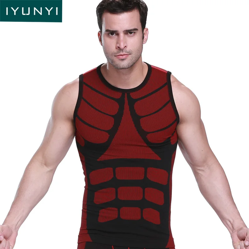 IYUNYI Men Slimming Shaper Vest Men Abdomen Slim For Corrective