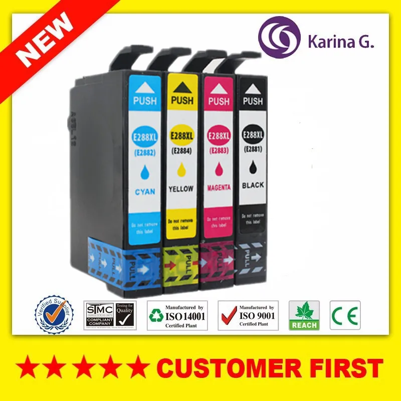 

Compatible for Epson T2881 - T2884 T288XL ink cartridge for Expression Home XP-330 XP-340 XP-430 XP-434 XP-440 XP-446