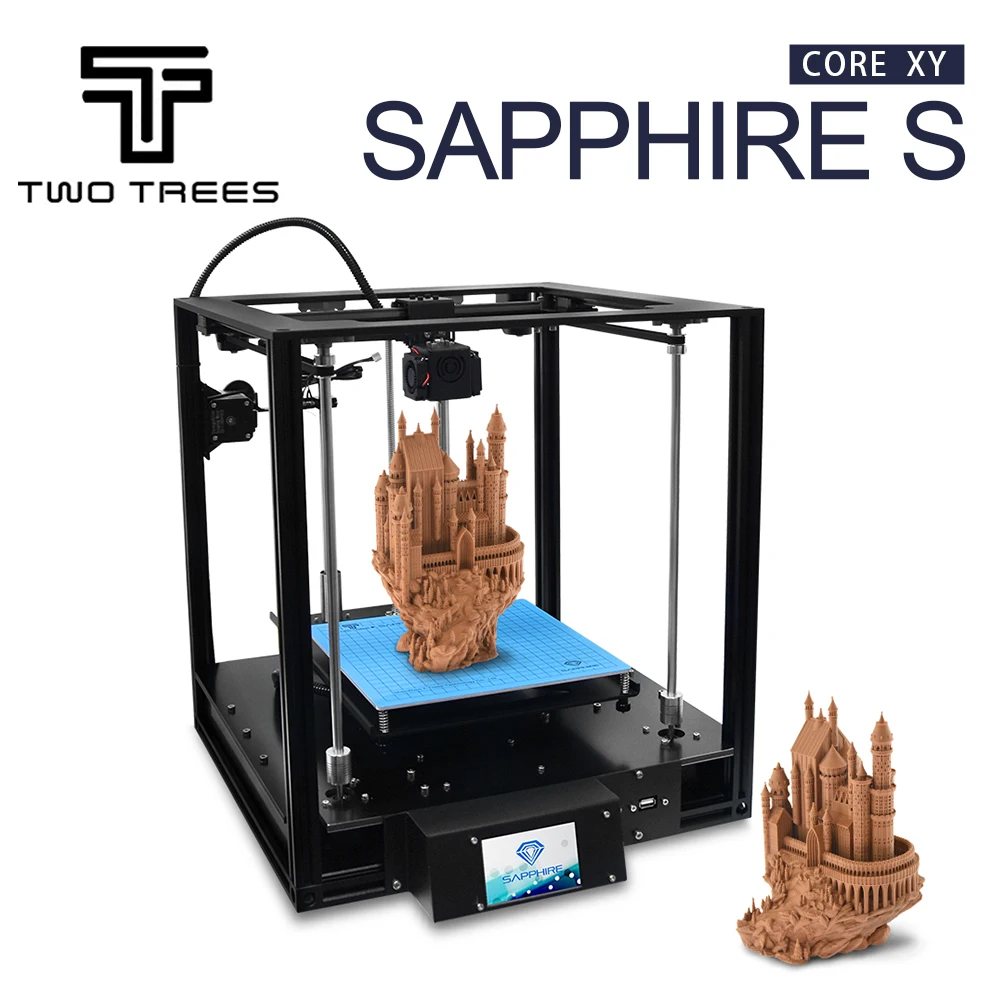 

TWO TREES Sapphire S CoreXY 3D Printer High-precision Automatic leveling Aluminium Profile Frame DIY print Kit Core XY structure