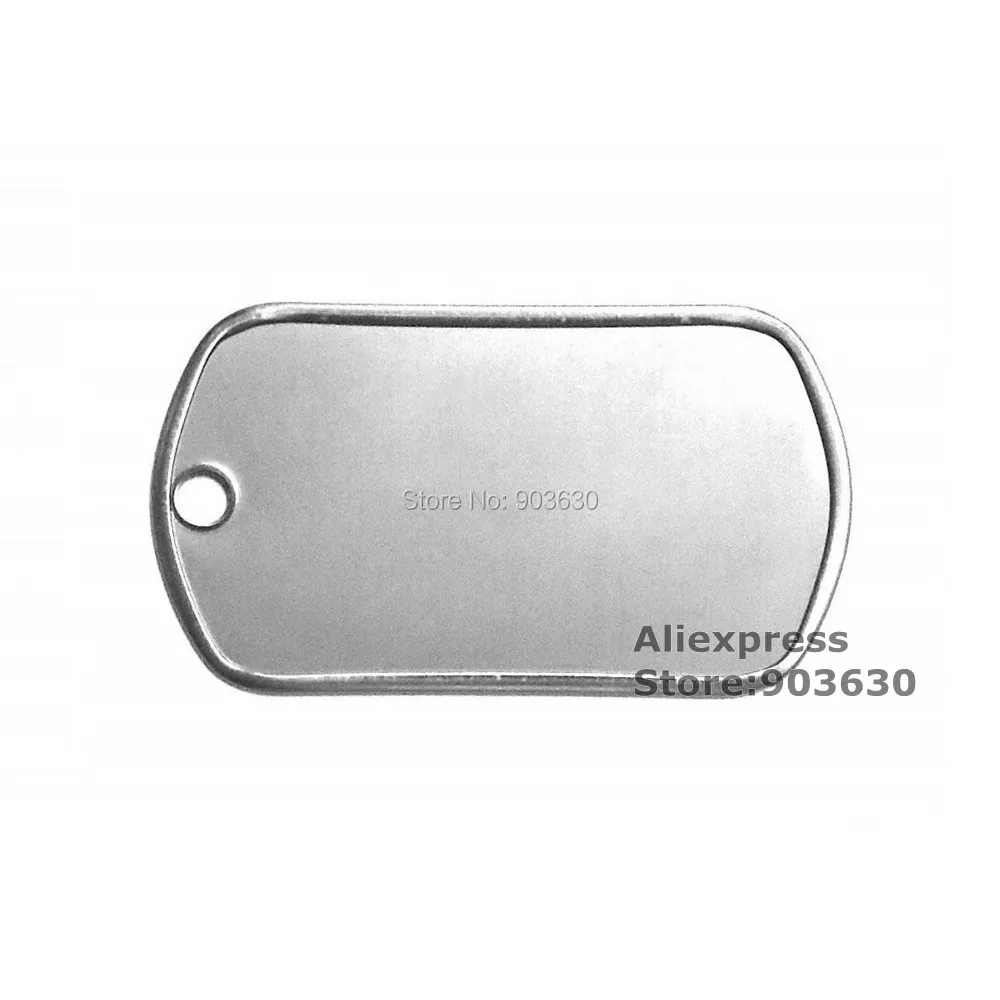 Blank Dog Tag Stainless Steel Tags Pet Stainless Steel Blank Dog