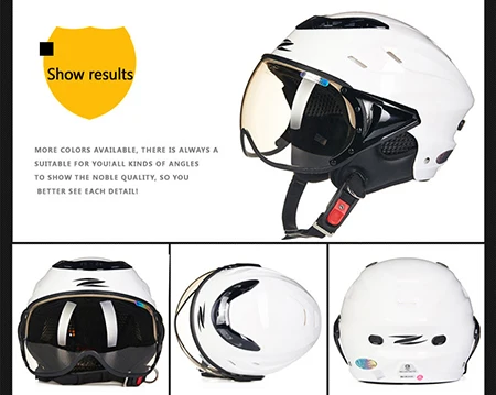 ZEUS дышащие мотоциклетные полушлемы скутер шлем с открытым лицом Casco Moto Mujer анти-УФ Casco para Motocicleta маска Capacetes - Цвет: C