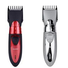 Профессиональный водонепроницаемый мужской Детский Электрический триммер для волос, красный резак, машинка для стрижки бороды, мужские инструменты для ухода за телом с лезвием из нержавеющей стали