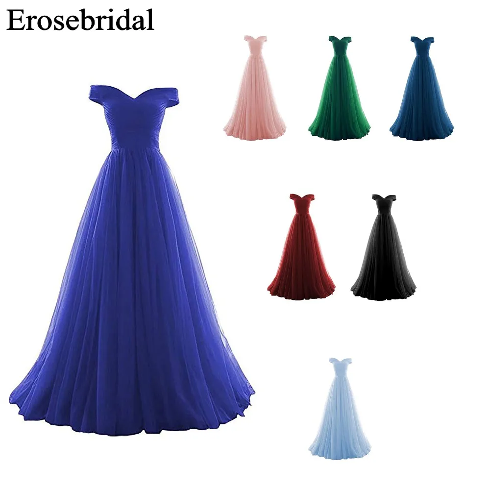 Long Formal Dress Evening Gown for Women 2019 Evening Dress Long Royal Blue Dress Lace Up Back robe soiree