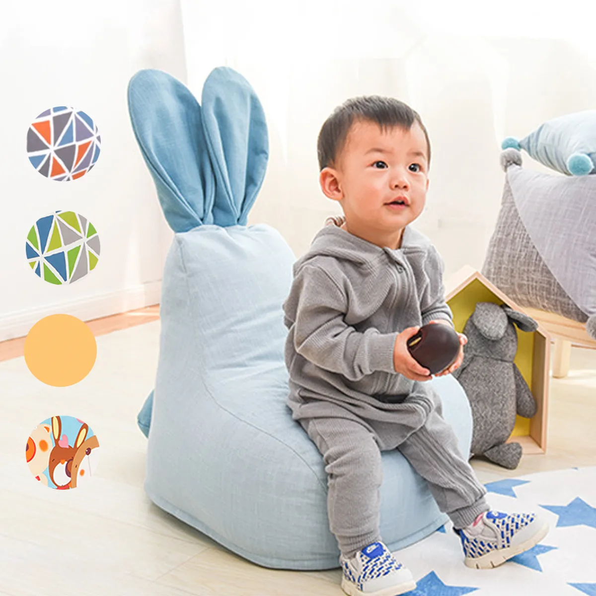 Nordic Baby Bean Bag Chair With Filler Pouf Kids Sofa Baby Seat Pillow Portable Chairs for Baby Infant Room Decor Child's toys Nordic Baby Bean Bag Chair With Filler Pouf Kids Sofa Baby Seat Pillow Portable Chairs for Baby Infant Room Decor Child's toys