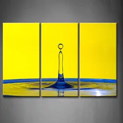 Настенная картина в рамке фотографии капли воды принт на холсте для Украшения дома и офиса