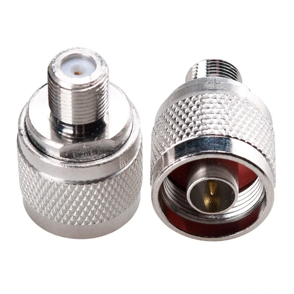 2 шт. N штекер к гнезду F RF коаксиальный адаптер Коннектор|plug adapter connector|plug connectorplug f |