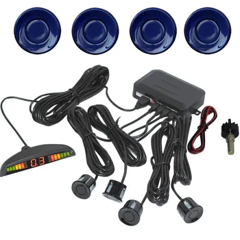 

high quality 9 colors for option Car LED Parking Sensor Monitor Auto Reverse Radar Detector Sensor Backlight Display buzzer