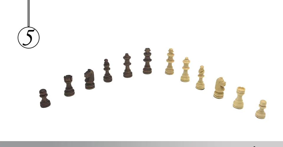 Easytoday Wooden Chess Games Set Magnetic Folding Chessboard Solid Wood Chess Pieces Entertainment Games Friend Gift (5)