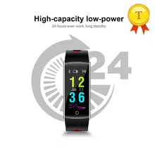 Новые смарт-браслет цветной экран измерять кровяное давление оксиметр мониторинг Multi-Цвет ремешка Будильник Напоминание браслет