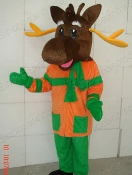 

Deer Moose Mascot Costume Cartoon Character Costumes mascot costume Fancy Dress Party Suit