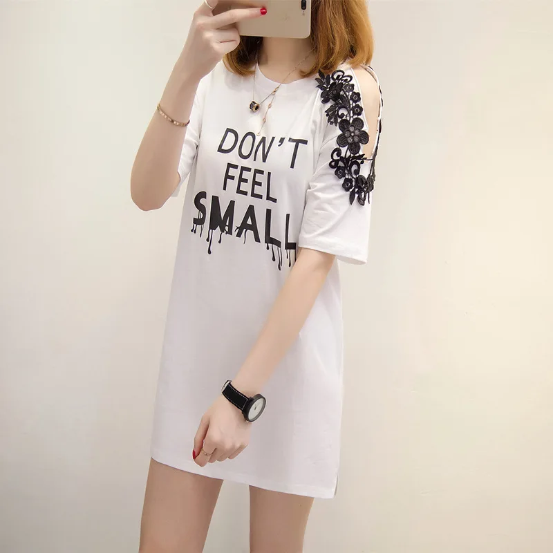 

Women's Summer Sexy Korean Style Office White T-shirt Dress Ladies 2019 Streetwear Dresses Female Clothes xxl,Red