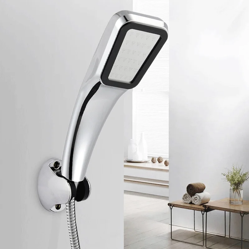 300-hole booster shower Electroplated High Pressure Hand Shower Bathroom Head Multi-functional Water Saving | Дом и сад