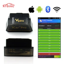 Горячая Vgate iCar pro ELM327 Bluetooth 4,0/wifi OBD2 автомобильный диагностический сканер для Android/IOS ELM 327 Программное обеспечение V2.1 диагностический тоже