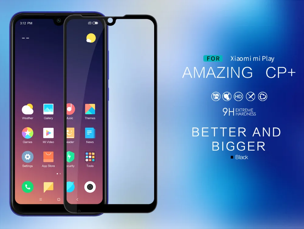Защитная пленка Nillkin CP + 2.5D из закаленного стекла для Xiaomi mi Play|Защитные стёкла и