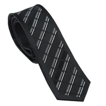 Мужские галстуки для костюма, дизайн, черный с серебряной косой полосой, шейный платок из микрофибры, обтягивающий галстук, 6 см, свадебные рубашки