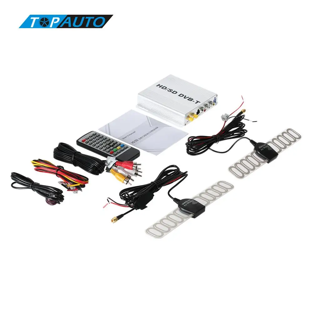 

Car DVB-T TV Tuner HD/SD Various Channel Mobile Digital TV Box Mini Analog High Speed 240km/h Strong Signal Receiver