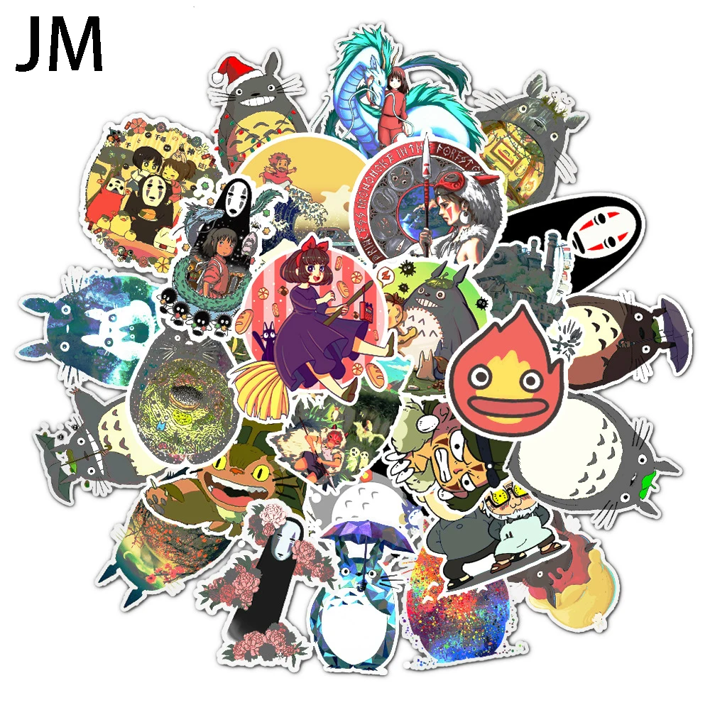 

50Pcs Anime Mix Sticker Car Computer Suitcase Refrigerator Bike Waterproof Sticker Guitar Child Toy Decal