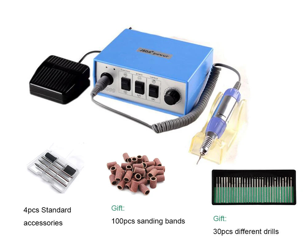 

JD800 Micro High-precision Water Jet Grinding Machine, 35w 30000rpm Electric Nail Art Drill Machine Manicure and Pedicure