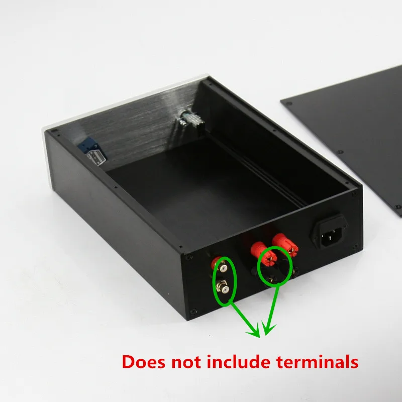 JC2208 Полный алюминиевый усилитель шасси/предусилитель/DAC декодер/ламповый усилитель коробка/amp Корпус/Чехол/DIY коробка(215*80*308 мм