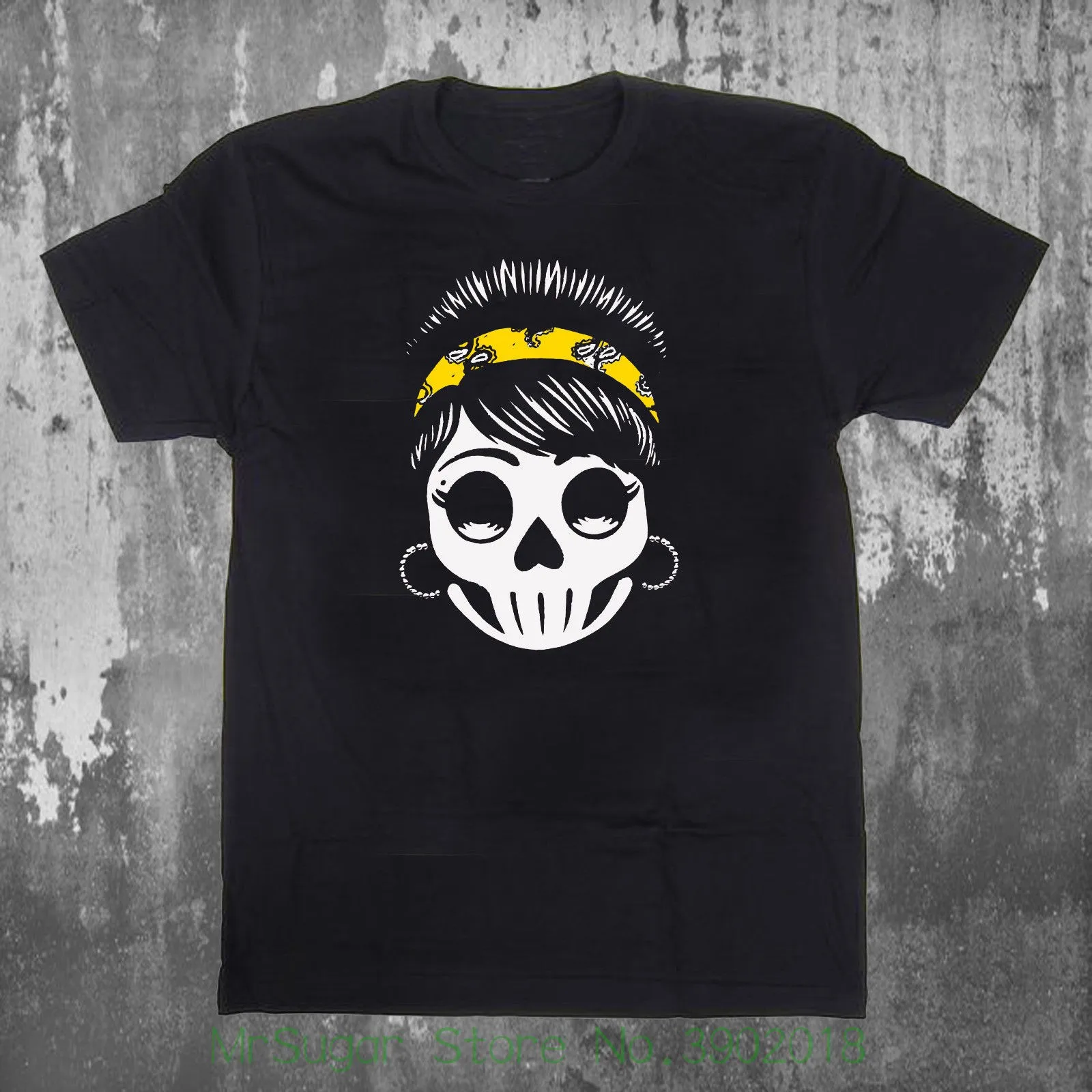 

Catrina Skull Bandana Day Of The Dead Mexico Hallow Mens Black T-shirt Tee S - 3xl New Brand-clothing T Shirts