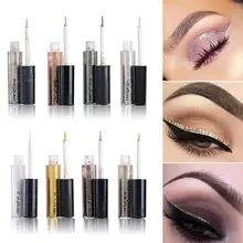 1 шт. 8 цветов Для женщин сексуальный макияж водоустойчивые, блестящие жидкая подводка для глаз карандаш искры мерцание металлик карандаш-подводка для глаз Ручка косметических инструментов