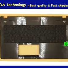 Wellendorff новая верхняя крышка для ASUS N56 N56V N56VB N56VJ N56VM N56VV N56VZ RU русская клавиатура упор рук C оболочка w/подсветка