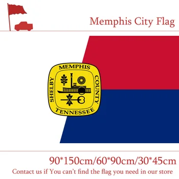 

Memphis City Flag Of Tennessee State 90*150cm 60*90cm Flag 3x5ft Custom Polyester 30*45cm Car Flag
