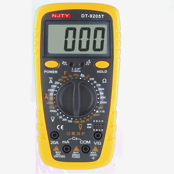 TY DT9205T handheld digital multimeter low-cost universal table full range protection multimeter. | Инструменты