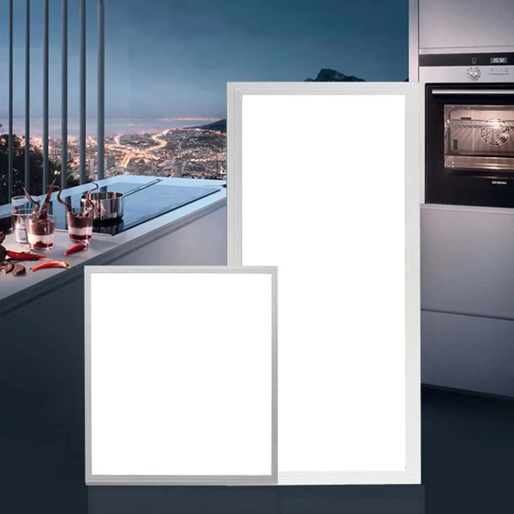 

20W 48W Square LED Panel Light Ultrathin Recessed Kitchen Bathroom Ceiling Lamp AC85-265V LED Downlight CRI80