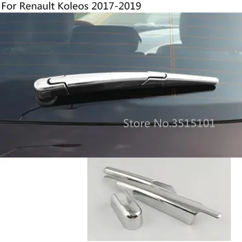 

Car Styling ABS Chrome Rear Back Glass Wiper Nozzle Cover Frame Trim Tail Window Molding 3pcs For Renault Koleos 2017 2018 2019