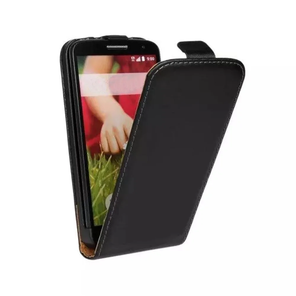 Ultra Thin Genuine Leather Phone Case Buckle Vertical Flip Bag