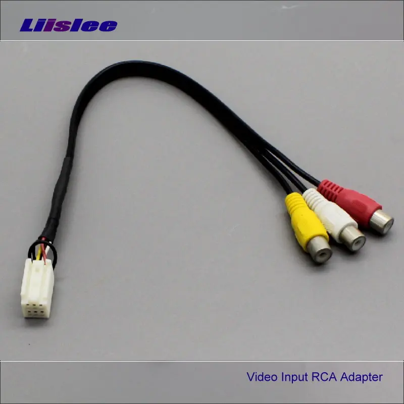 6 контактов оригинальный видео вход RCA адаптер для проводов кабеля Toyota 7283 5862 18017