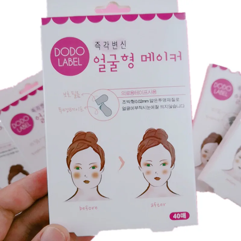 

40pcs/pack Face V Shaper Facial Slimming Sticker Lift Up Sticker Shape Lift Reduce Double Chin Face Mask Facial Thining