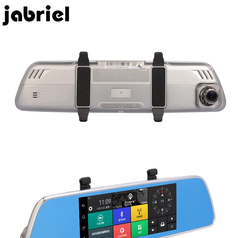 Автомобильный видеорегистратор Jabriel Android 3G Wi Fi 7 дюймов зеркало заднего вида