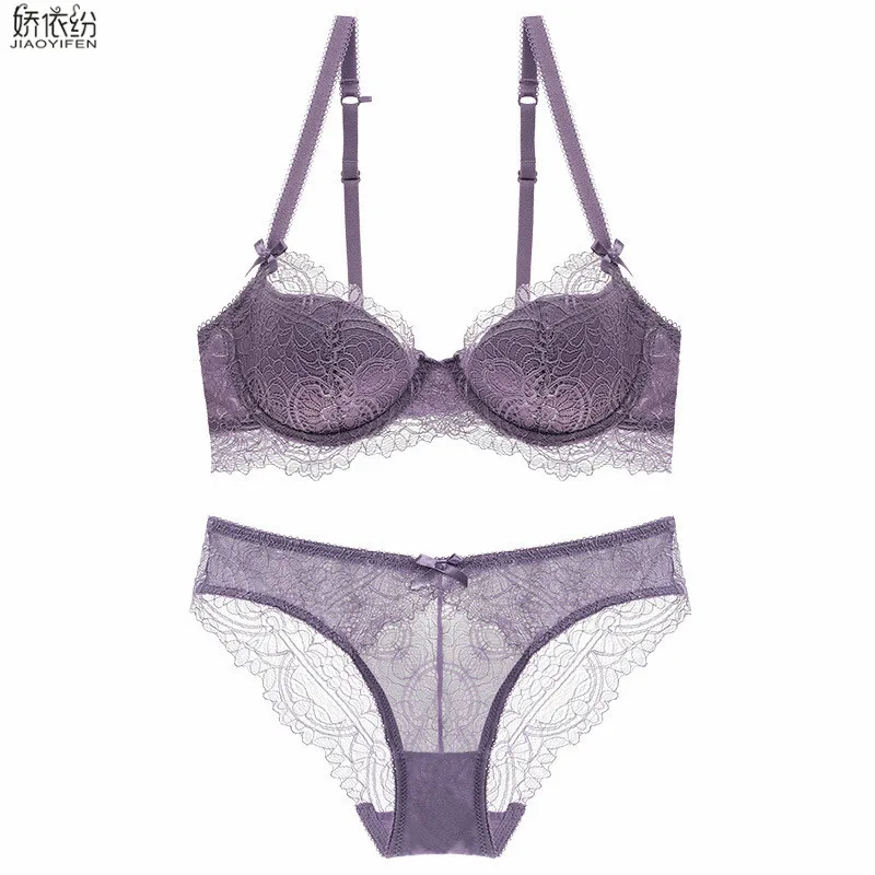 

Sexy lace bra deep V push up bra women underwear comfortable thin section bra set B C D cup plus big size sexy lingerie