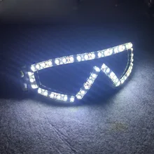 Лазерные очки для ночного клуба светящееся освещение светящиеся очки для диджея модные карнавальные танцевальные бар Вечерние