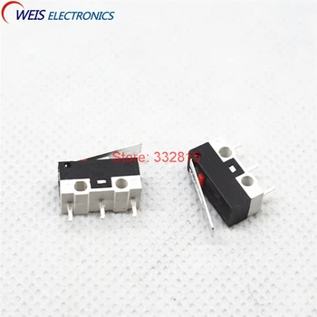 

10PCS Touch Mouse switch tripod 1A125V AC rectangular switches Miniature Micro Switch Shank 1A 125V 1A/125V Free shipping