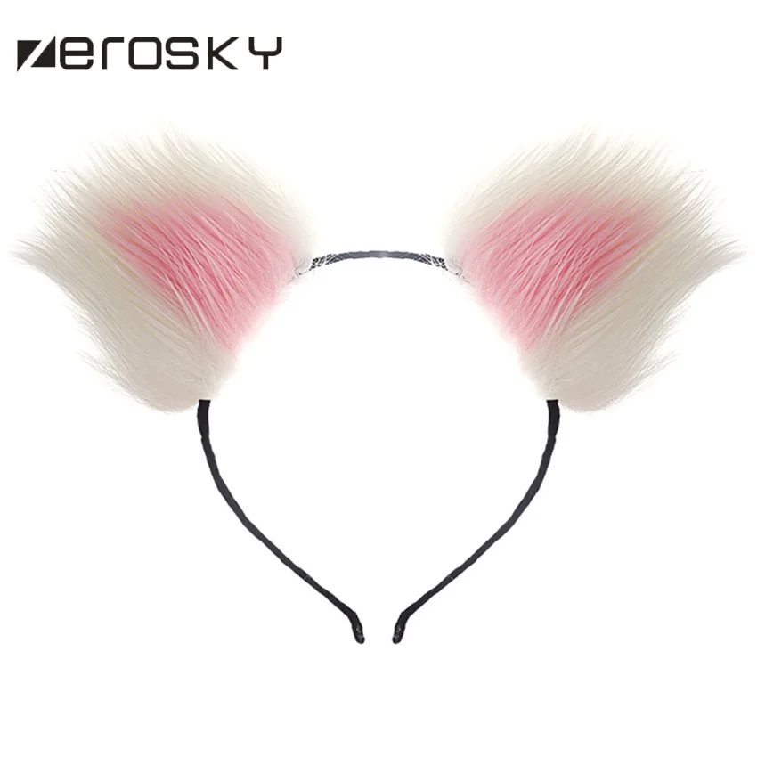 Cute Soft Cat ears Headbands with Fox Tail Bow Metal Butt Anal Plug Erotic Cosplay Adult Sex Toys Product for women Zerosky | Красота и