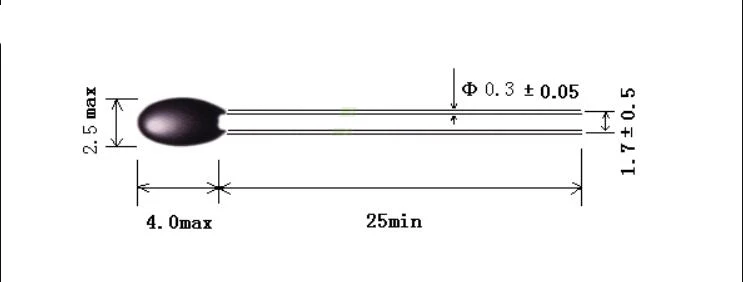 20 штук MF52AT MF52 B 3950 NTC термистор терморезистор 5% 1 K 2 K 3 K 4,7 K 5 K 10 K 20 K 47 K 50 K 100 K