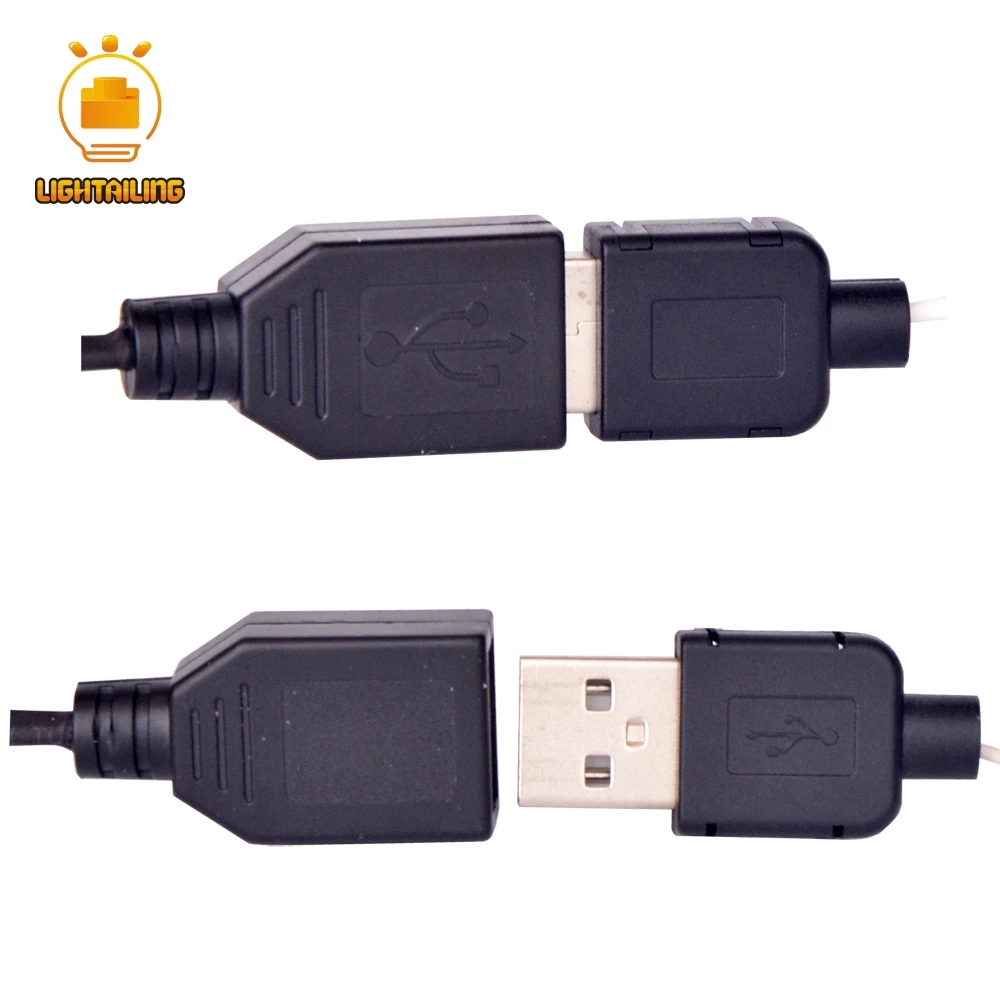 Lighttailing белый/черный USB концентратор с 7 портами Usb и батарейный блок для блока набор игрушек светодио дный свет комплект